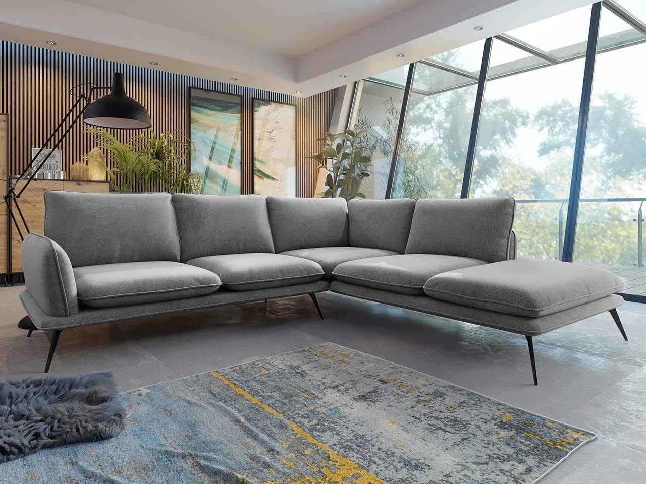 Mirjan24 Ecksofa Portimao, Polsterecke Sofa, Farbauswahl Couchgarnitur